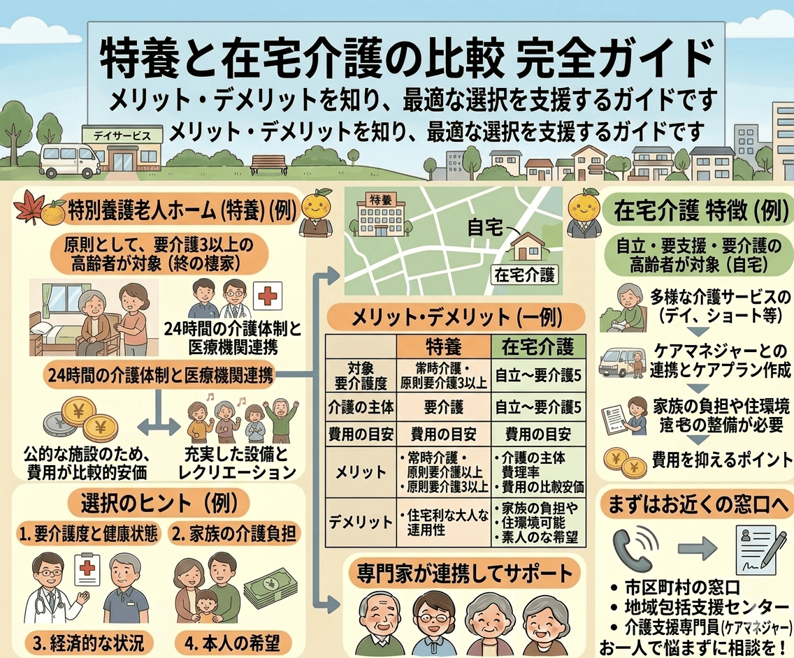 特養在宅介護比較